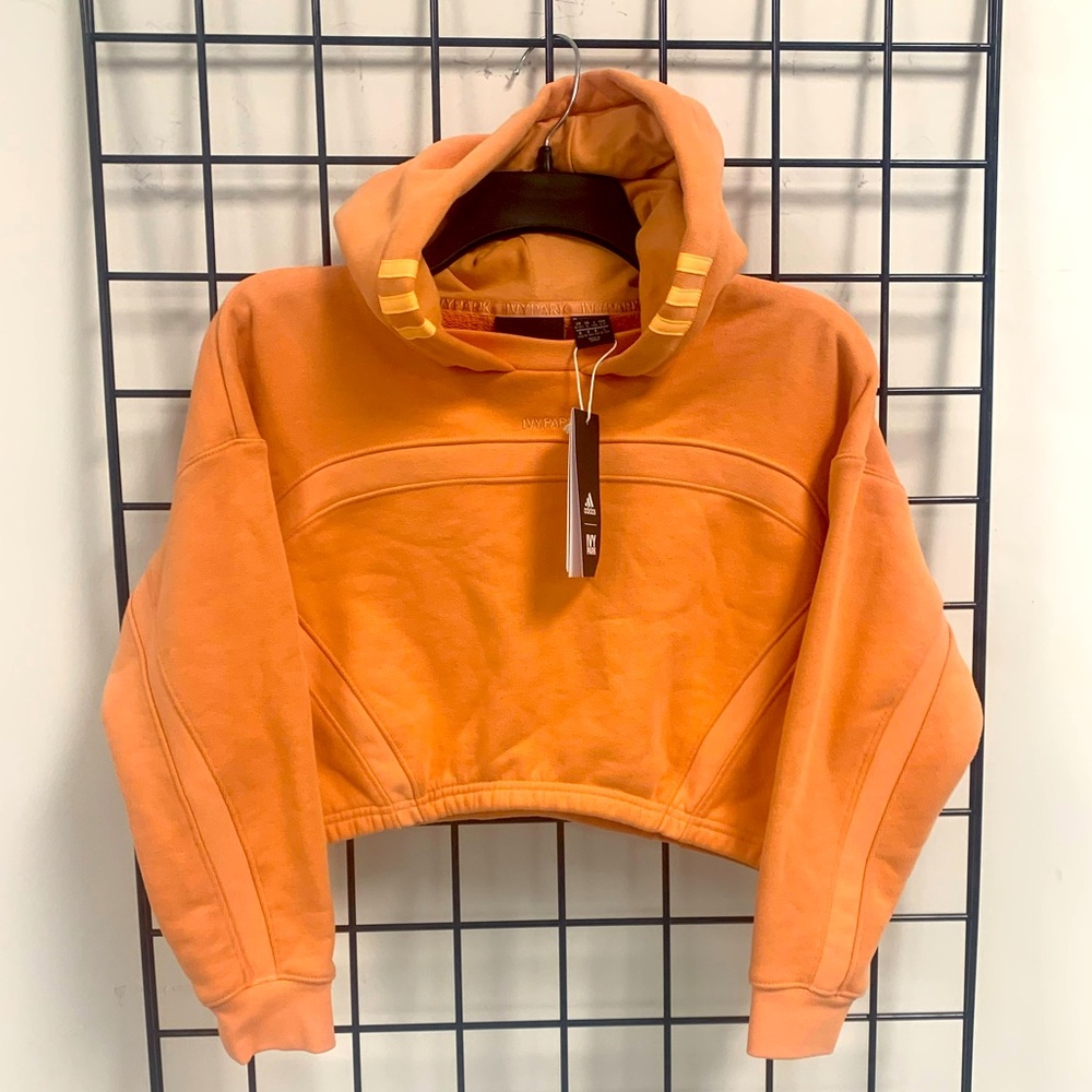 ADIDAS X IVY PARK AMBER BLUSH CROP HOODIE